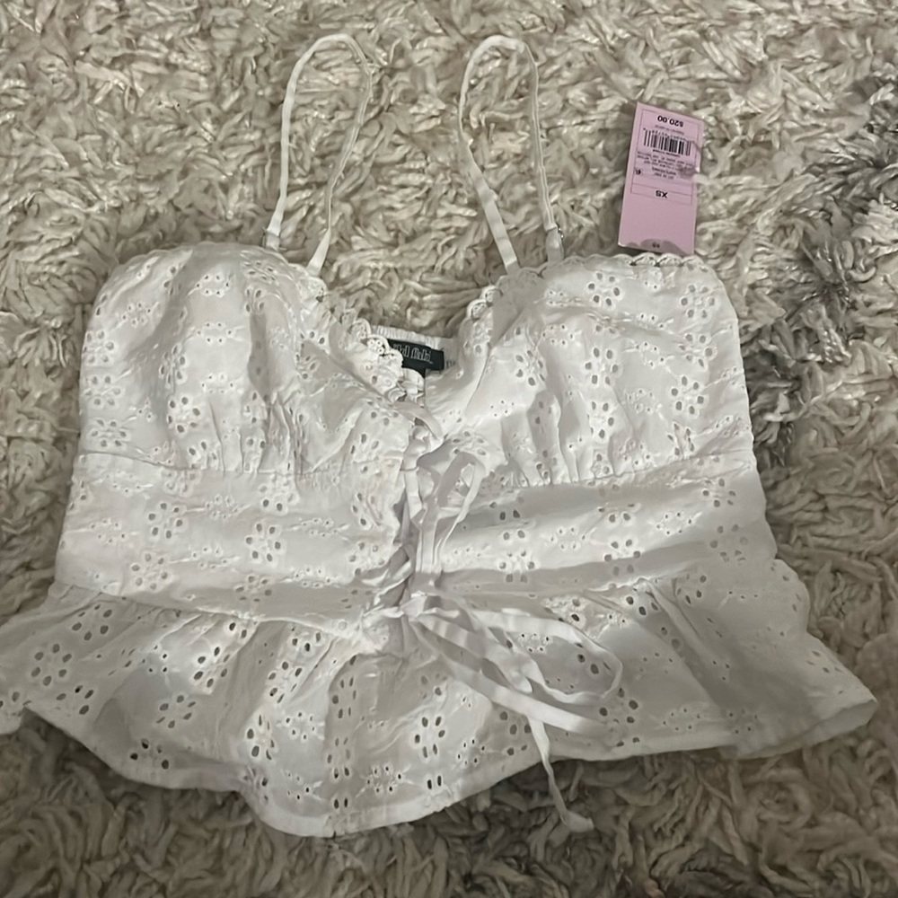 Wild fable white tank